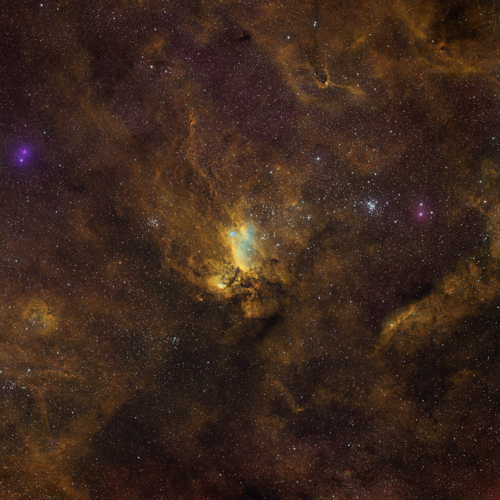 Prawn Nebula IC 4628 | Telescope Live